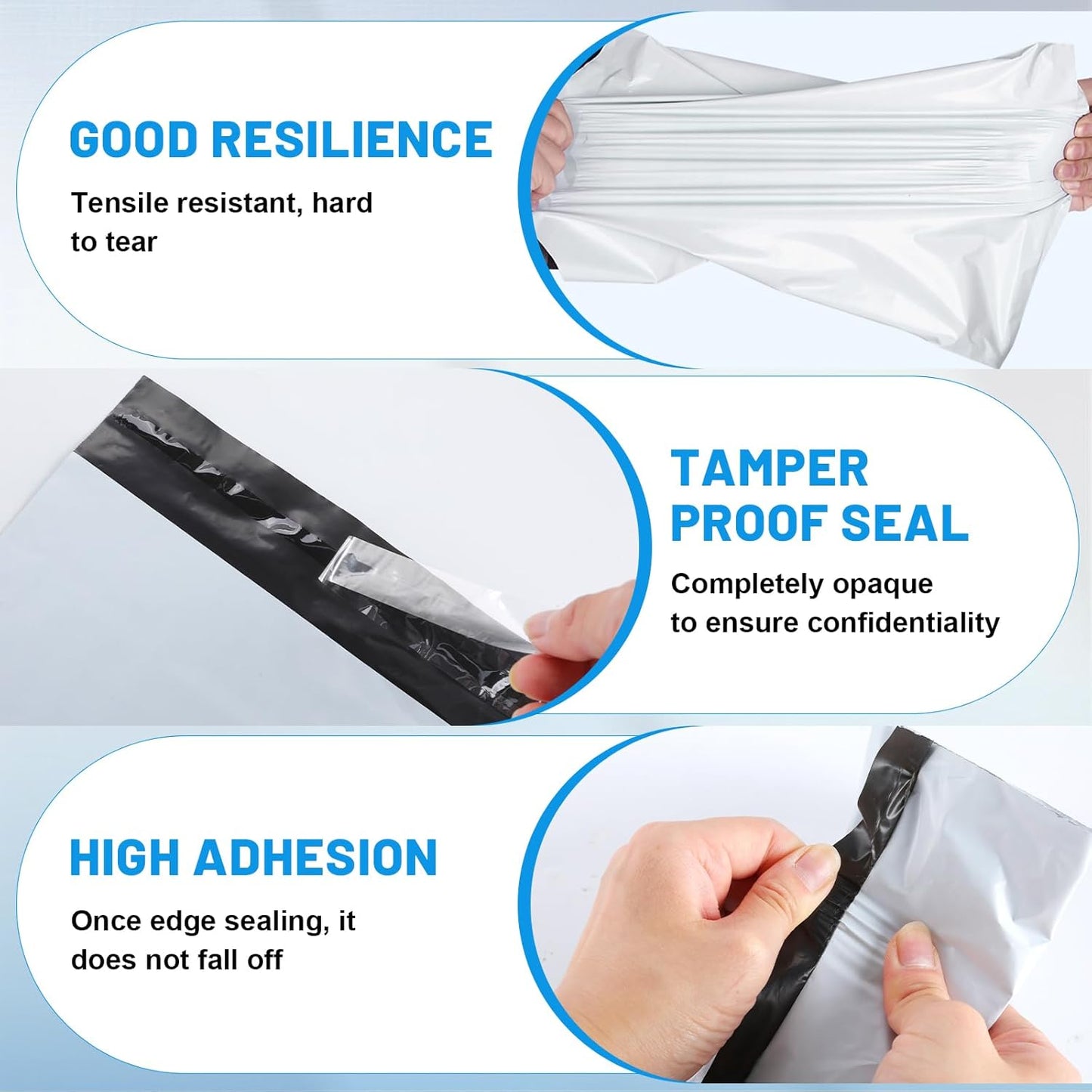 Poly Mailers Shipping Bags 10x13 inch 600 Pack Packaging Clothes Polymailers Envelopes Mailing Mailer Package Polymailer Small Business Supplies Clothing Bag Polybags Packing White