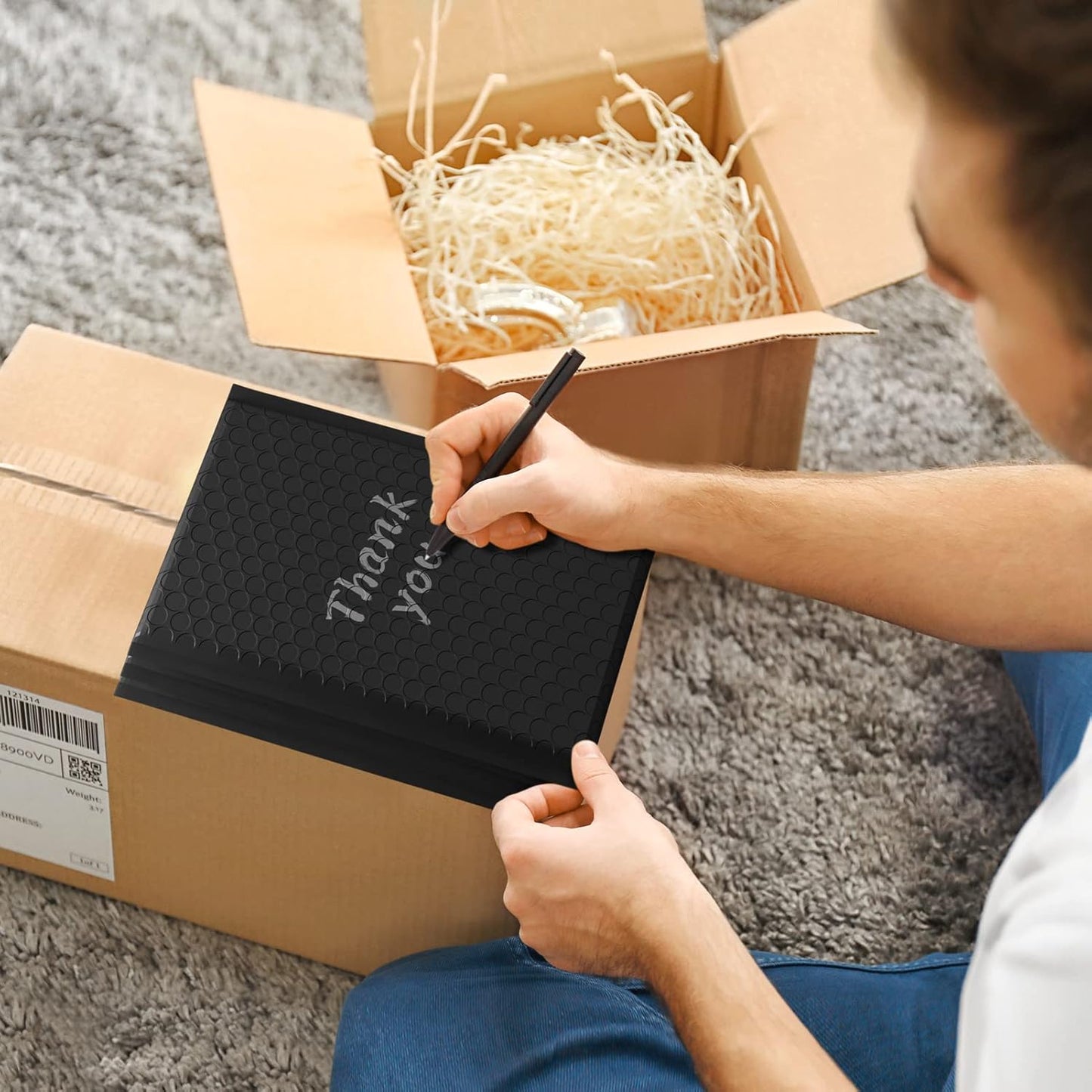 Metronic Bubble Mailers 6x10 Inch100 Pack Black Usable Size 6x9" Opaque Padded Envelopes Waterproof Bubble Envelopes Cushioning Mailer for Small Business Mailing Makeup Jewelry Gifts