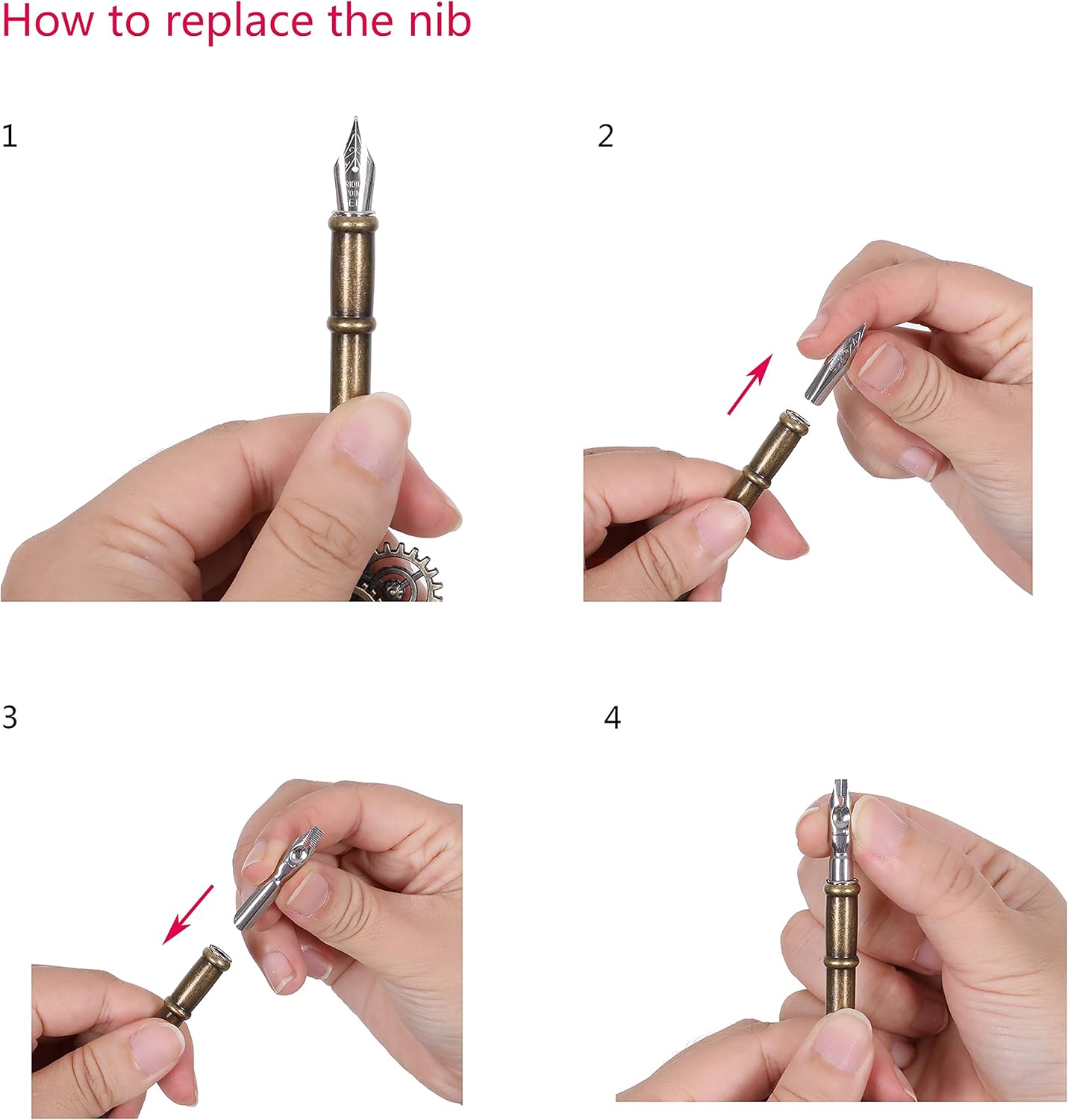 Quill Pen and Ink Set,Feather Pen Set for Calligraphy,Christmas Gift for Handwriting Lovers, Birthday Gift(Bule)