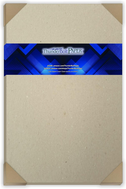 25 Sheets Chipboard 46pt (Point) 11 X 14 Inches Medium Weight Scrapbook|Frame Size .046 Caliper Thickness Cardboard Craft|Ship Brown Kraft Paper Board