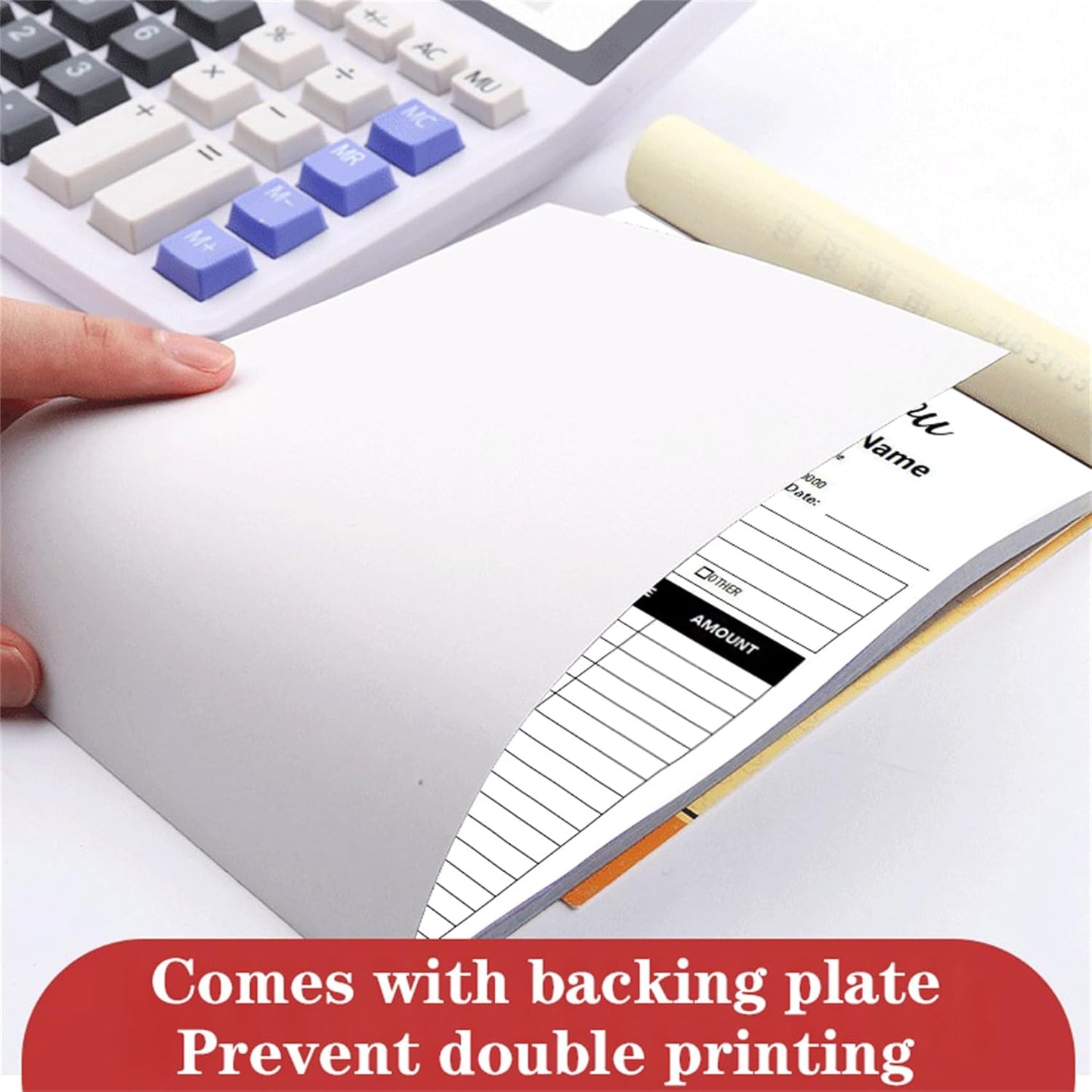 Custom Invoice Book in 3-Part /2-Part Receipt Book with Carbon Copies Personalized Carbonless Service Invoice Form Books Sales Order Book with Company Name Logo Address,C3-Thank You Receipt