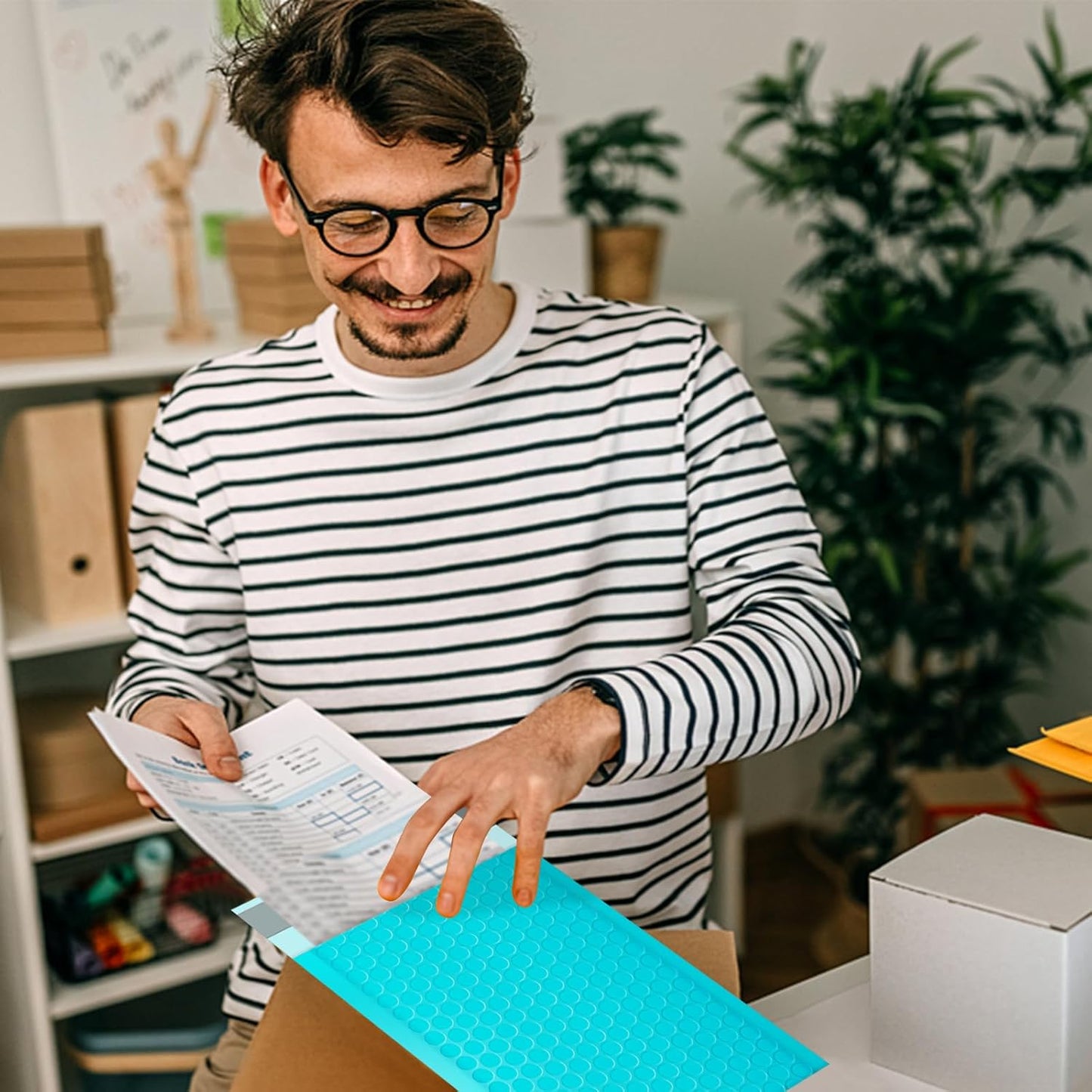 Bubble Mailers, 4x7 Inch Padded Bubble Mailers Pack of 100 Bubble Envelopes Opaque Self Seal Adhesive Waterproof Bags for Shipping and Packaging (Teal, 4x7-100Pc)