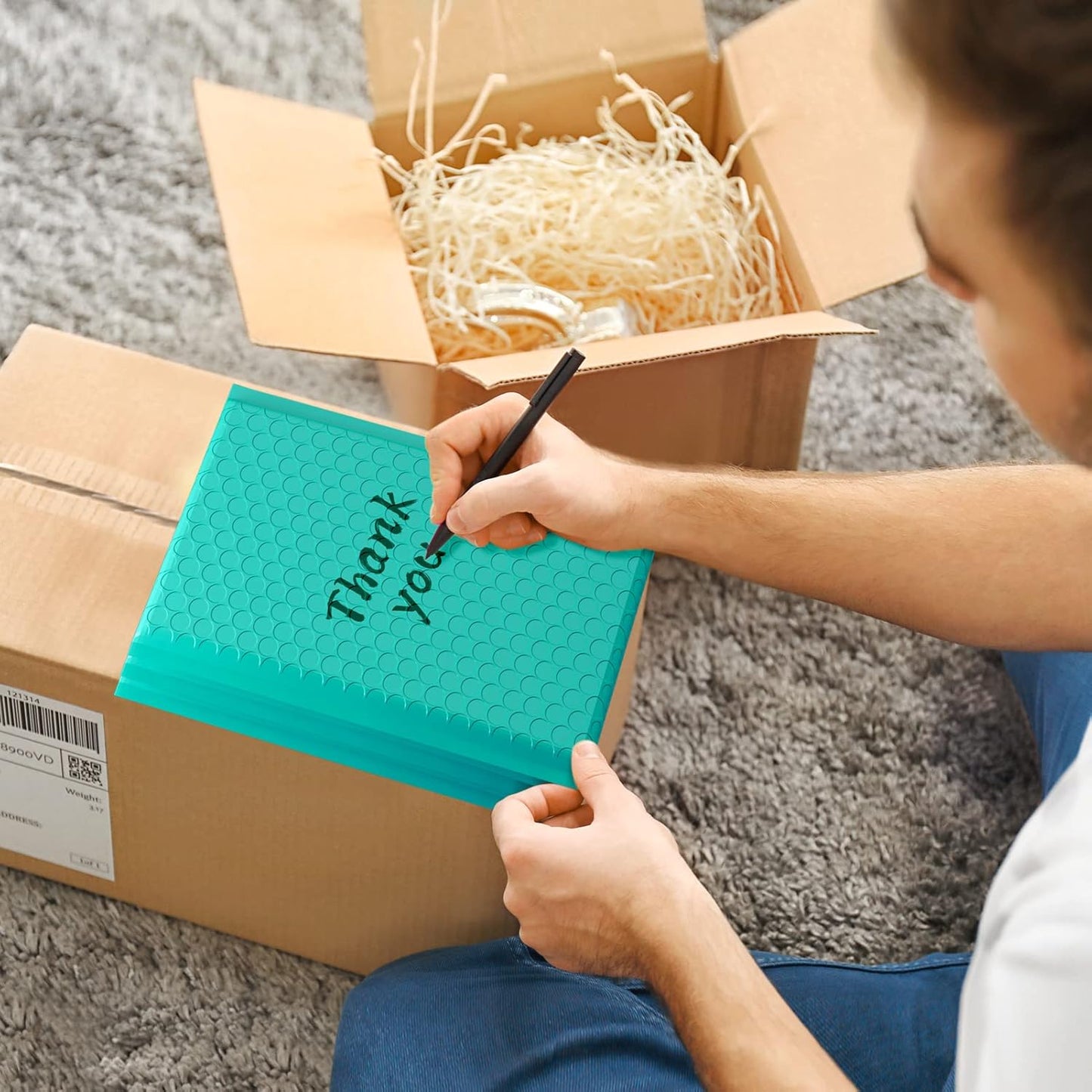 Metronic Bubble Mailers 6x10" 100 Pack Usable Size 6x9" Teal Padded Envelopes Self-Seal Small Bubble Mailers Cushioning Bubble Envelopes for Shipping Small Items Jewelry Makeup Gifts