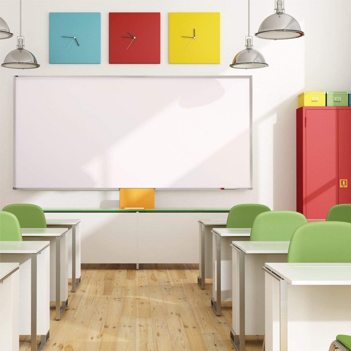 Quartet Porcelain Whiteboard, Magnetic Dry Erase White Board, 48"W x 36"H, Aluminum Frame (PPA304)