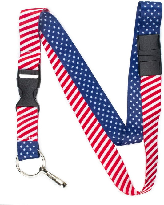 Limeloot Lanyard for Keys, ID Badge, Accessories | Neck Lanyard for Men and Women with Quick Release Buckle and Flat Ring