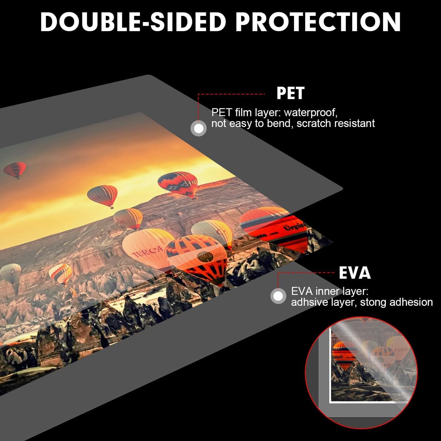 Laminating Sheets, 300 Pack Clear Thermal Laminating Plastic Paper Laminator Sheets, 9 x 11.5-Inch, 3mil, Ideal Office or School Supplies