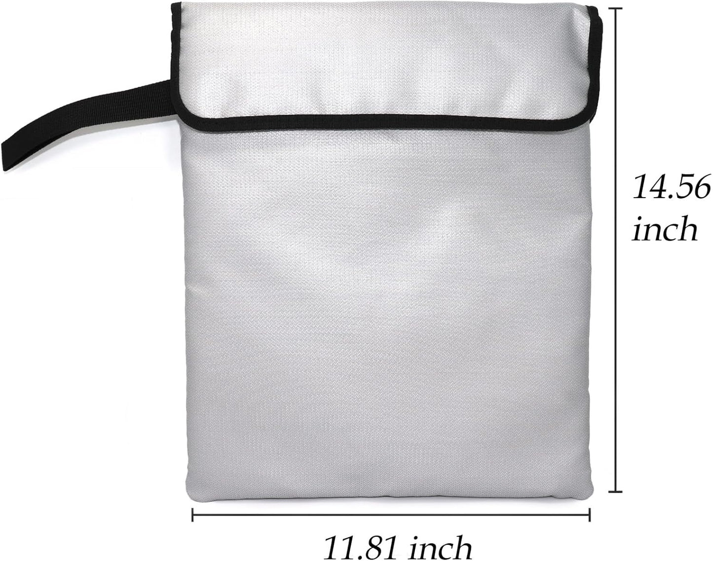 GETGEAR Fireproof Document Bag, Fire and Water resistant Safe Protects legal documents, contract, Birth Certificates, Cash and other Valuables, handle for easy carrying (Large)