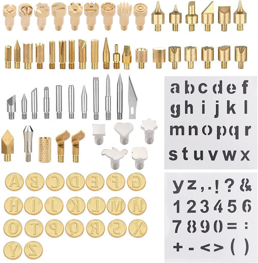 82 PCS Wood Burning Accessories for Pyrography Pen Wood Embossing Carving DIY Crafts
