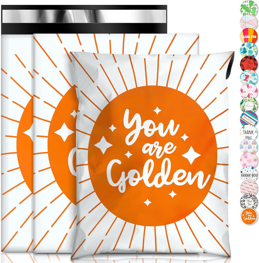 Oududianzi Poly Mailers 10x13, 50PCS Shipping Bags, Mailing Bags, Plastic Packaging Bags, Mailers Poly Bags for Shipping, Shipping Envelopes for Small Bussiness - Line
