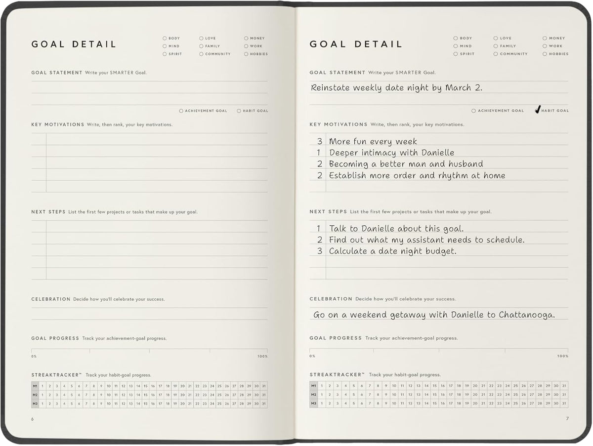 Full Focus Gray Linen Planner by Michael Hyatt - The #1 Daily Planner to Increase Focus, Eliminate Overwhelm, and Achieve Your Biggest Goals - Hardcover