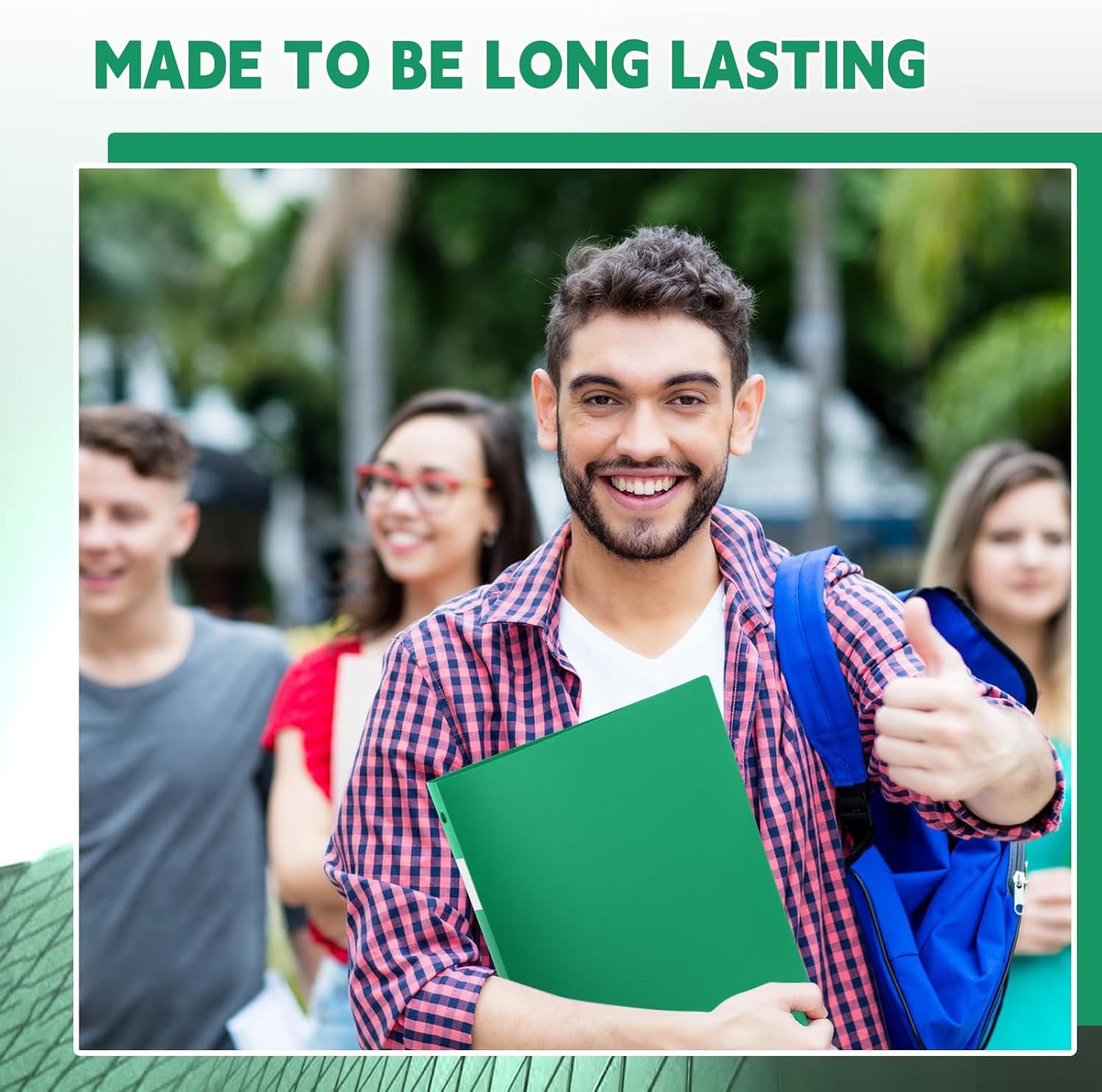 12 Pcs 1 Inch 3 Ring Plastic Binder Flexible Binders Bulk Fits Letter Size 8.5'' x 11'' Paper Holds up to 225 Sheets with 1 Pockets Versatile Binder for School Office Home (Green)