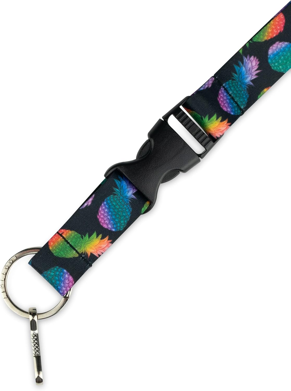 Limeloot Lanyard for Keys, ID Badge, Accessories | Neck Lanyard for Men and Women with Quick Release Buckle and Flat Ring