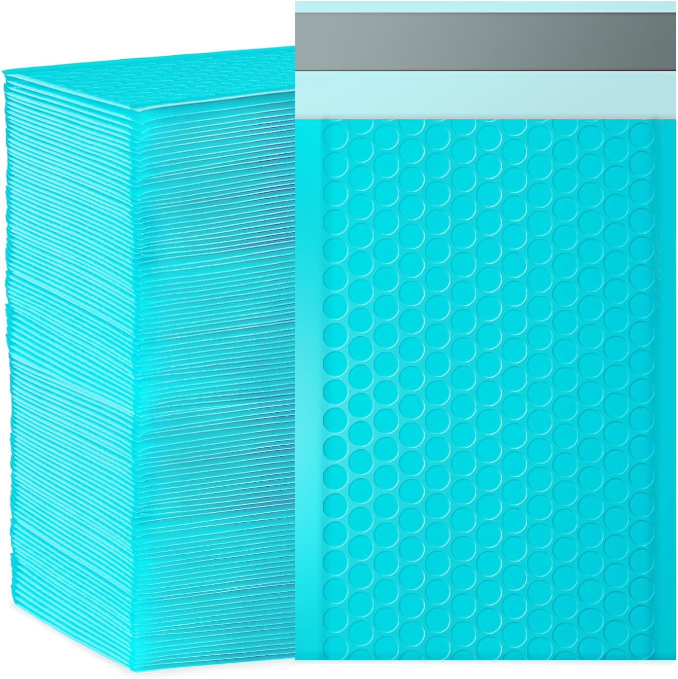 Bubble Mailers, 4x7 Inch Padded Bubble Mailers Pack of 100 Bubble Envelopes Opaque Self Seal Adhesive Waterproof Bags for Shipping and Packaging (Teal, 4x7-100Pc)