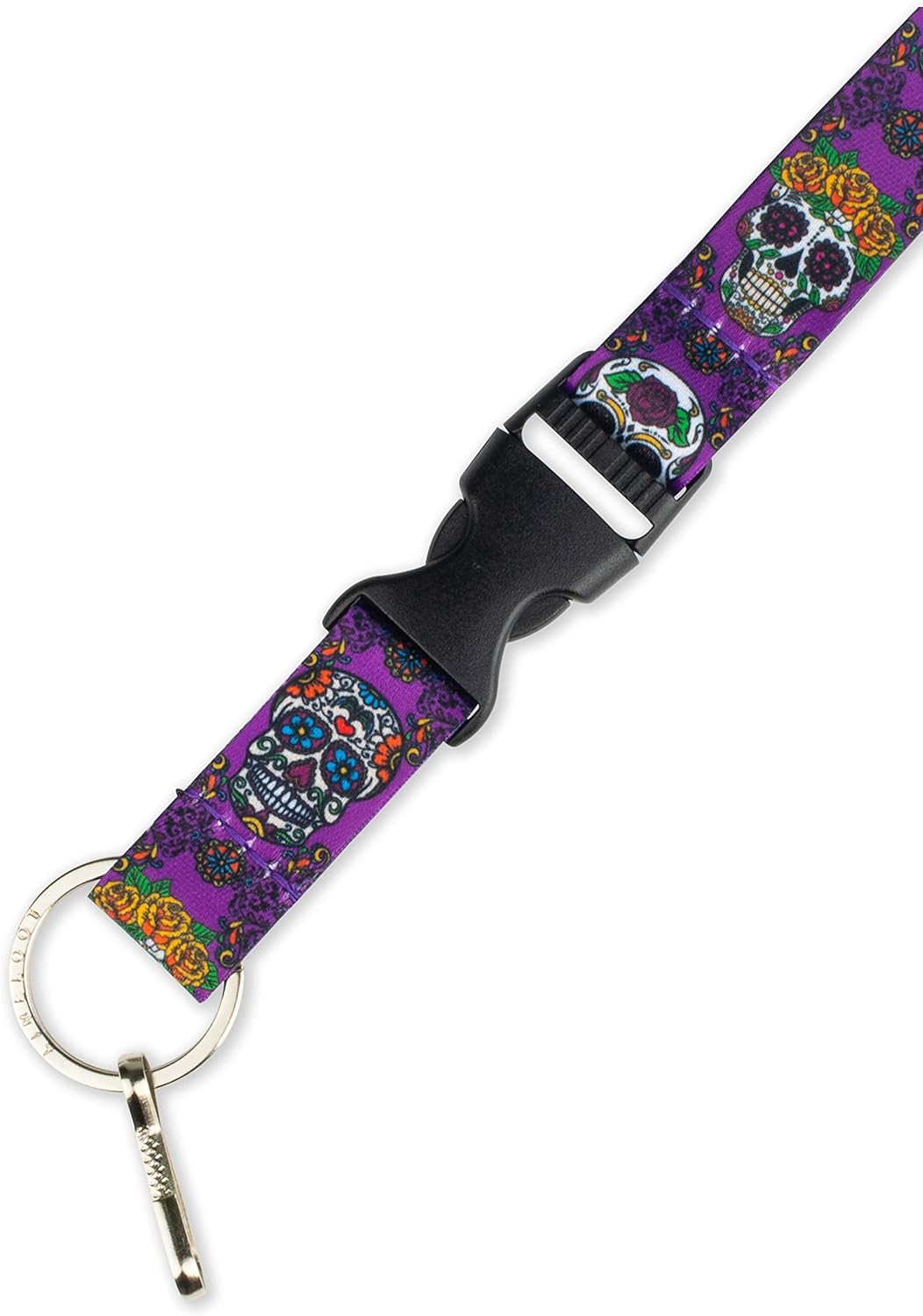 Limeloot Lanyard for Keys, ID Badge, Accessories | Neck Lanyard for Men and Women with Quick Release Buckle and Flat Ring