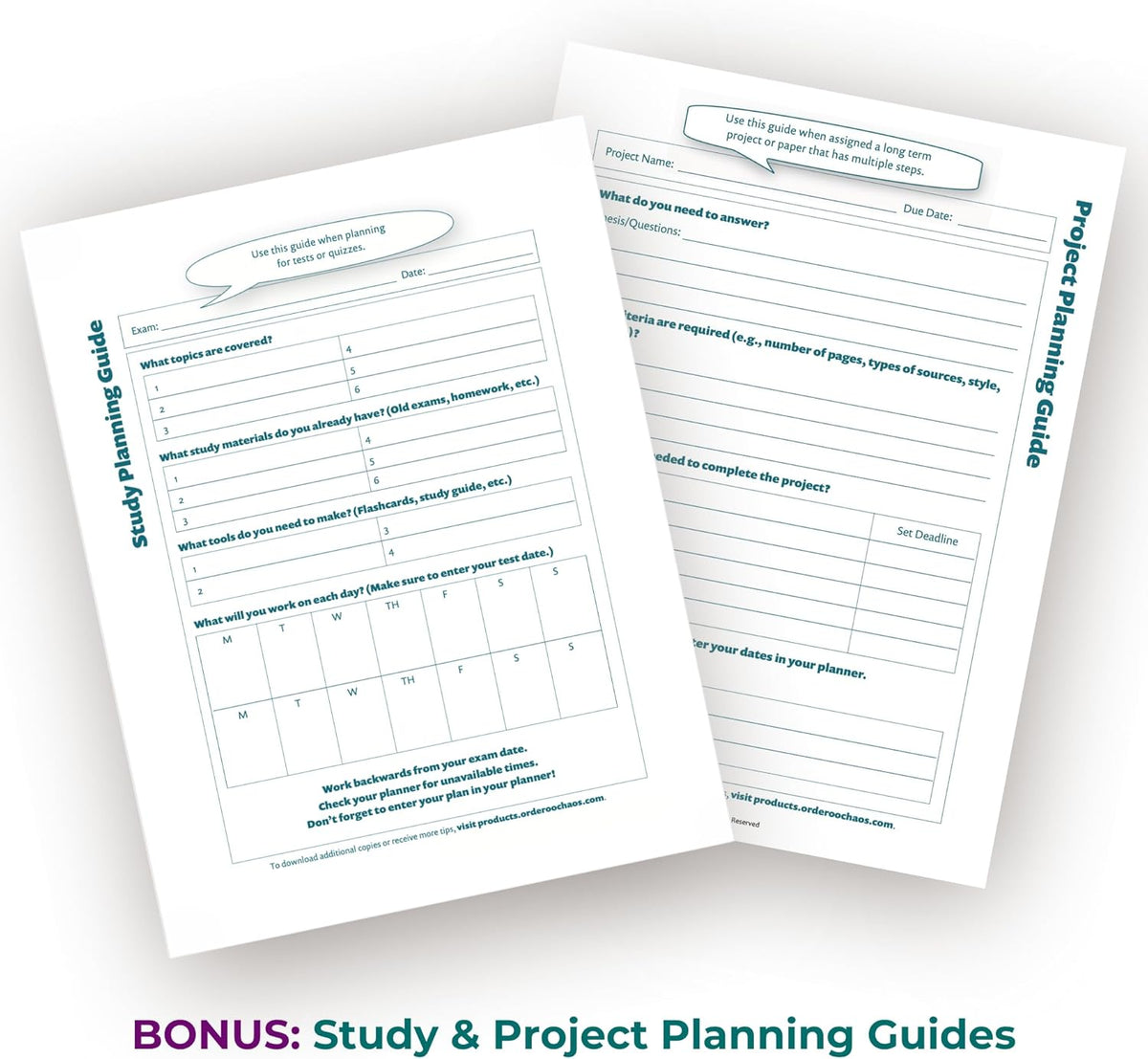 Order Out Of Chaos Academic Planner 2025-2026 Daily Weekly and Monthly Calendar, School Agenda Book, July 2025-June 2026 planner 8.5x8.25 Homework Organizer (Raspberry)