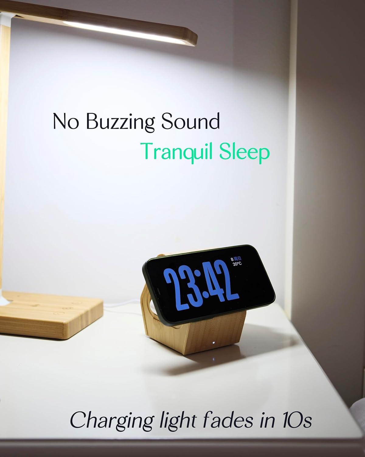 Bamboo Wireless Charging Station for Apple: 3-in-1 Charger Stand with Cabin Style for iPhone 16 15 14 13 12 Series, Apple Watch 10-2, Ultra, and AirPods 4-2, Pro, MagSafe Wireless Charger(20W Adapter)