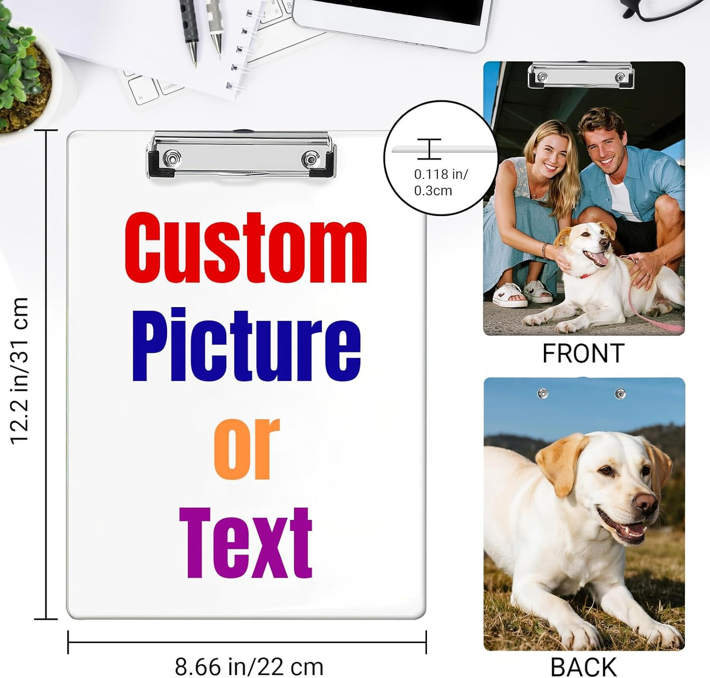Custom Nurse Clipboard Personalzied Acrylic Clipboard with Name Custom Nurse Appreciation Gifts for Women Men