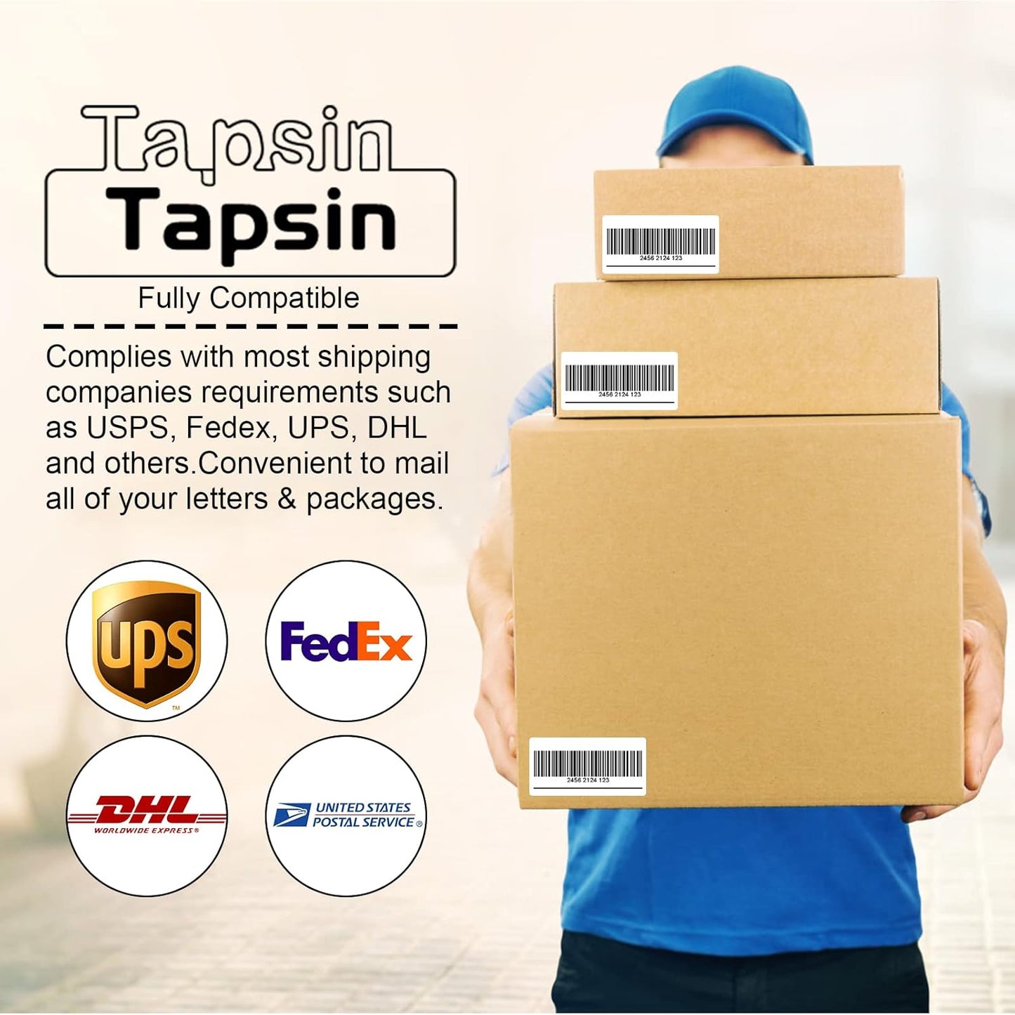 1" X 2-5/8" 30 Up Mailing Labels for Laser/Inkjet Printer,Address Labels,Thermal Labels for Printer,Shipping Mailing Labels (100 Sheets - 3000 Labels)