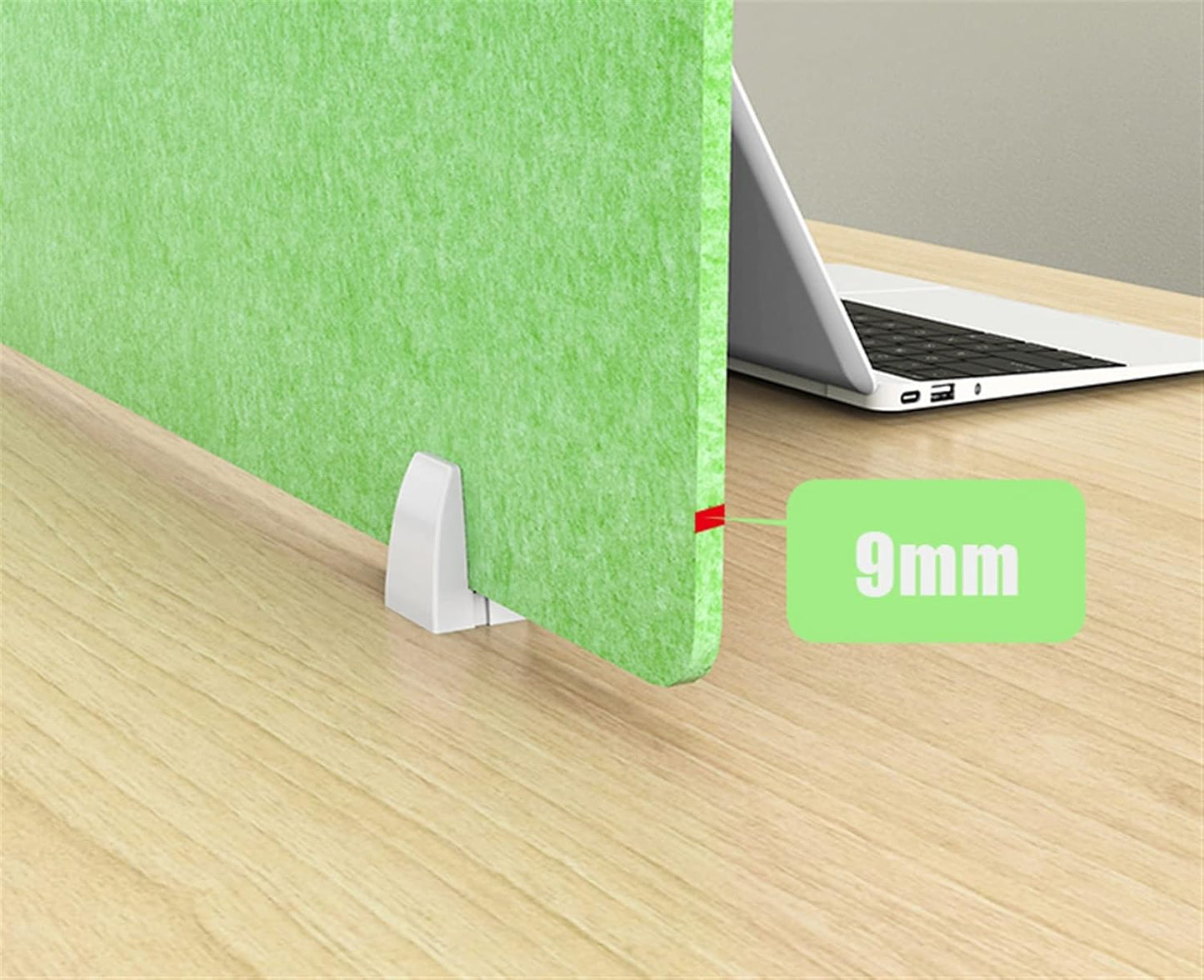 Icegrey Acoustic Desk Divider Privacy Panel Removable Sound Absorbing Desk Partition Board with 2 Clips for Student Call Centers Offices Braries Classrooms Library, Green, 19.5x11.7
