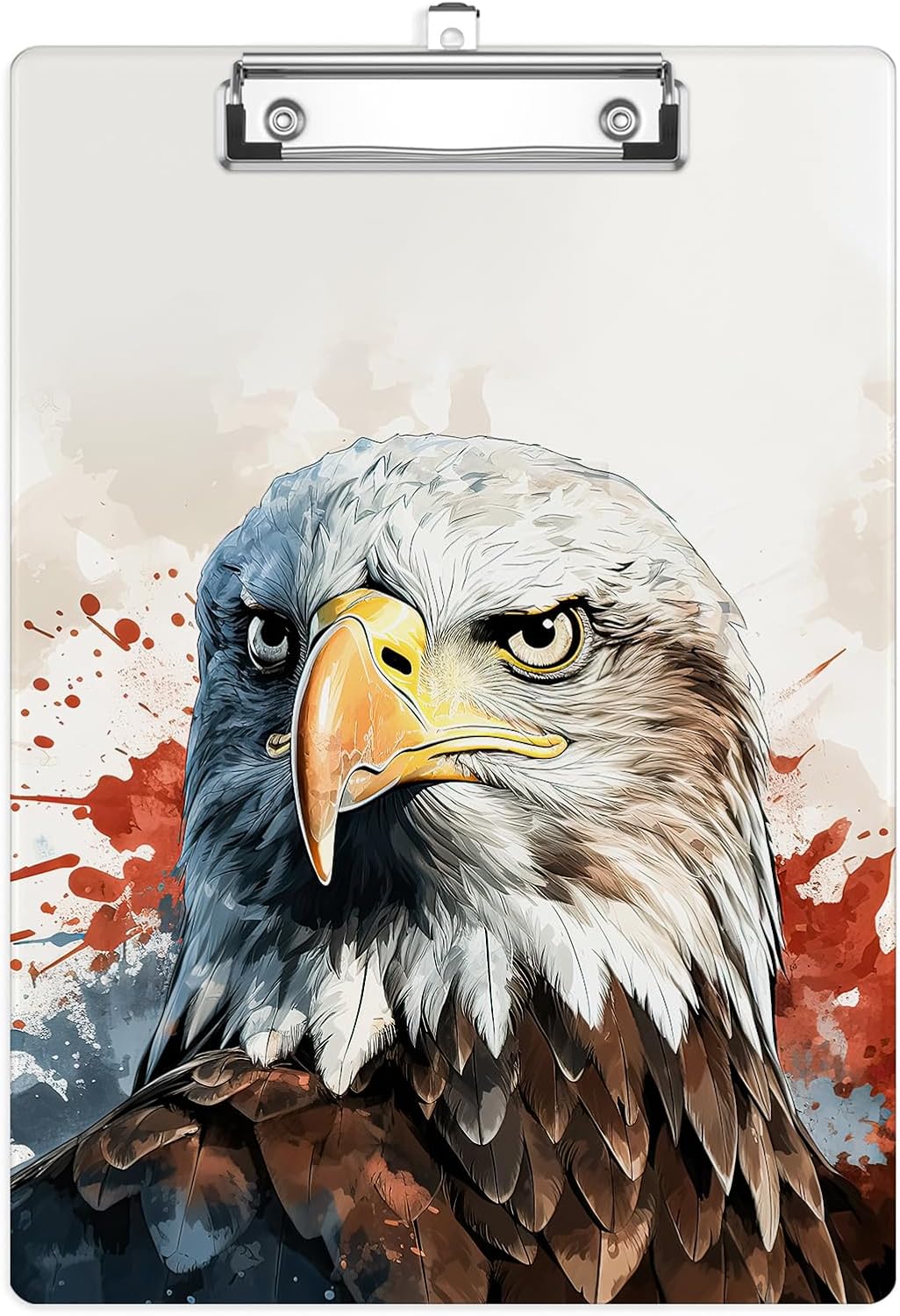 American Eagle Plastic Clipboards,Cute Fashion Clipboard Decorative 8.5" x 12.5"Standard A4 Size Clipboards,Acrylic Clipboard for Teacher,Social Worker,Students,Nurse,Office Supplies