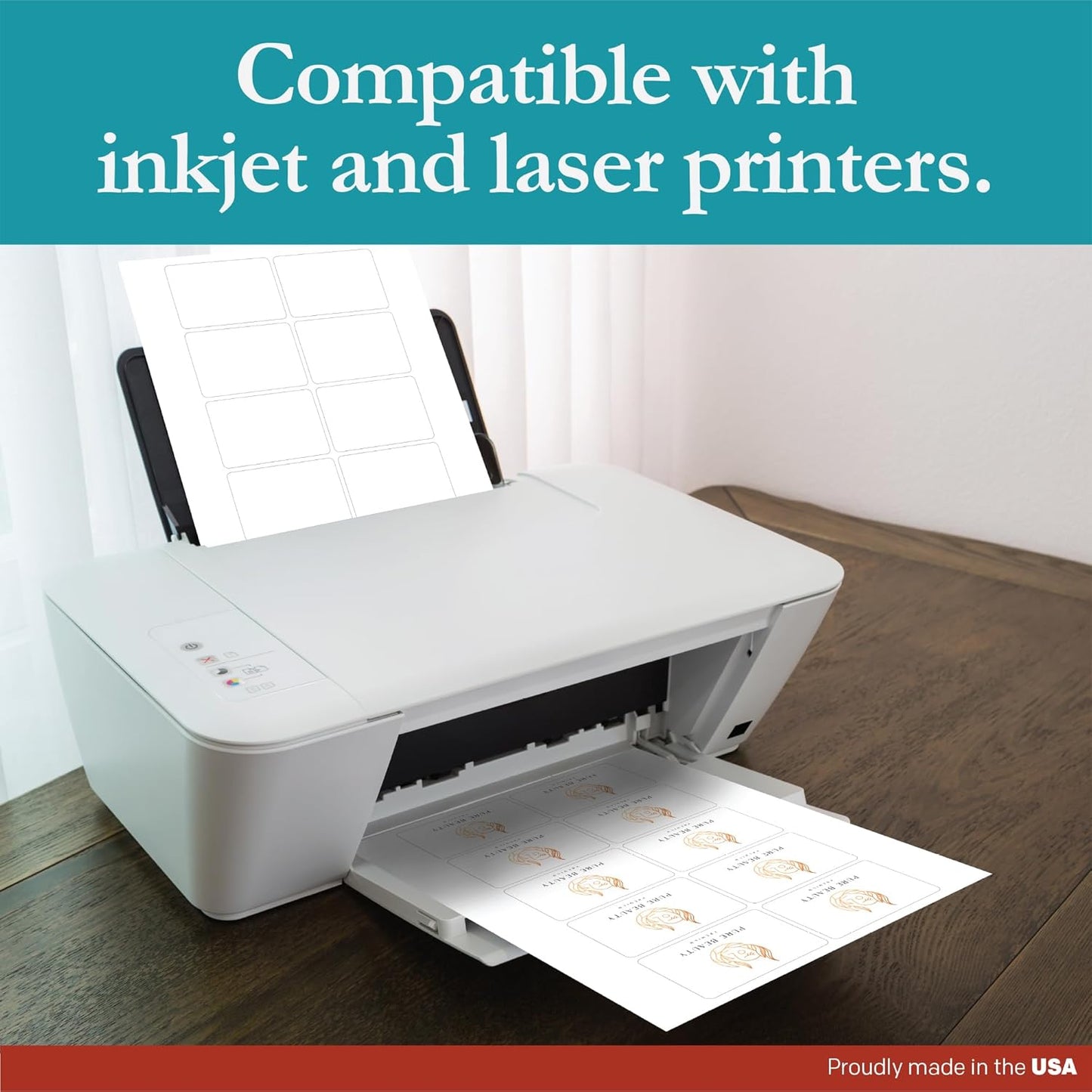 Premium Label Supply White Sticker Product/Shipping Labels – 3" x 2" – Laser/Inkjet Compatible – (10 per Sheet), 500 Sheets – 5,000 Total Adhesive Labels