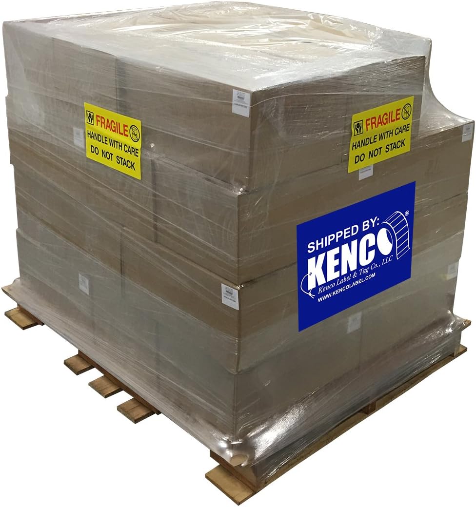 4" X 6" Direct Thermal Perforated Stickers Labels for Shipping Labels, Inventory, and Color Coding - Compatible with Zebra, Rollo, Godex and More (White, Pallet)