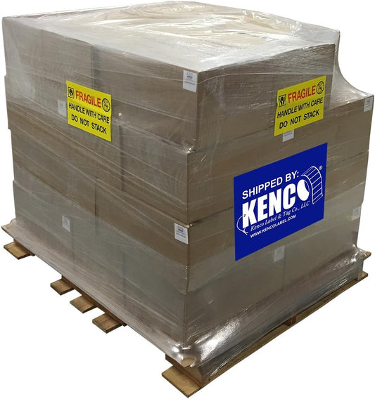 4" X 6" Direct Thermal Perforated Stickers Labels for Shipping Labels, Inventory, and Color Coding - Compatible with Zebra, Rollo, Godex and More (Orange, Pallet)
