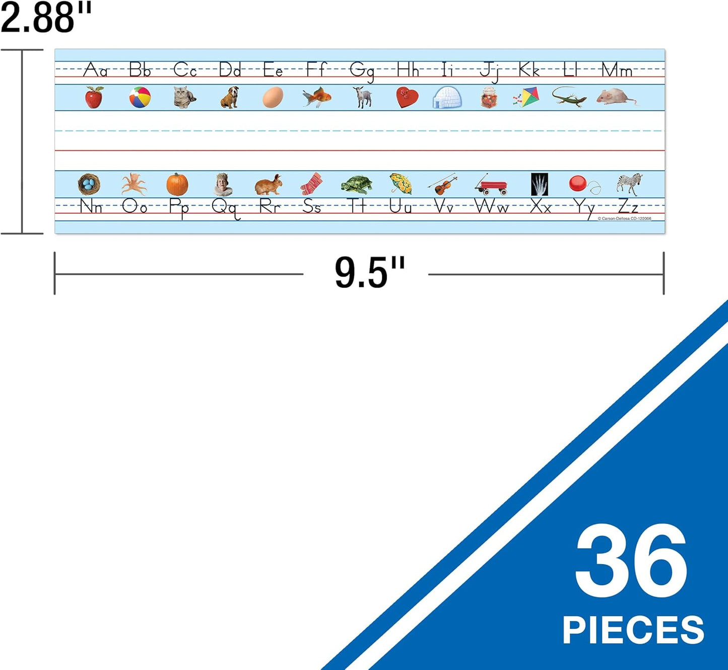Carson Dellosa 36PC Name Labels for Kids, Nametags With Alphabet and Sight Words, Tags for Desk Organizer, Room Organization, Locker Decor, Kindergarten and Elementary Classroom Must Haves