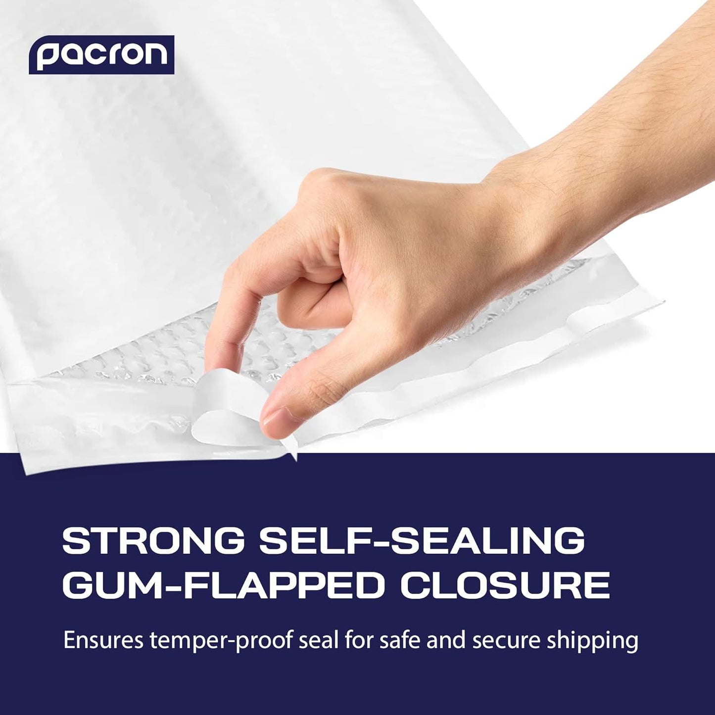 200-Pack Waterproof Poly Bubble Mailers 7.25 x 12 - Thick, Durable, Instant Seal Envelopes with Strong Adhesive - Protective Shipping Mailers for Jewelry, Cosmetics, SD Cards, USB Cables