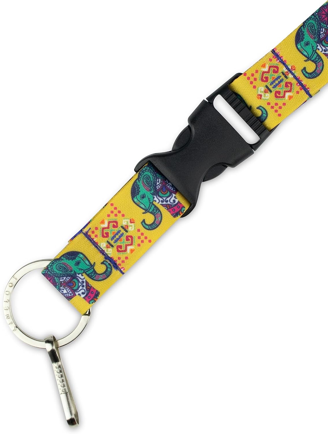 Limeloot Lanyard for Keys, ID Badge, Accessories | Neck Lanyard for Men and Women with Quick Release Buckle and Flat Ring