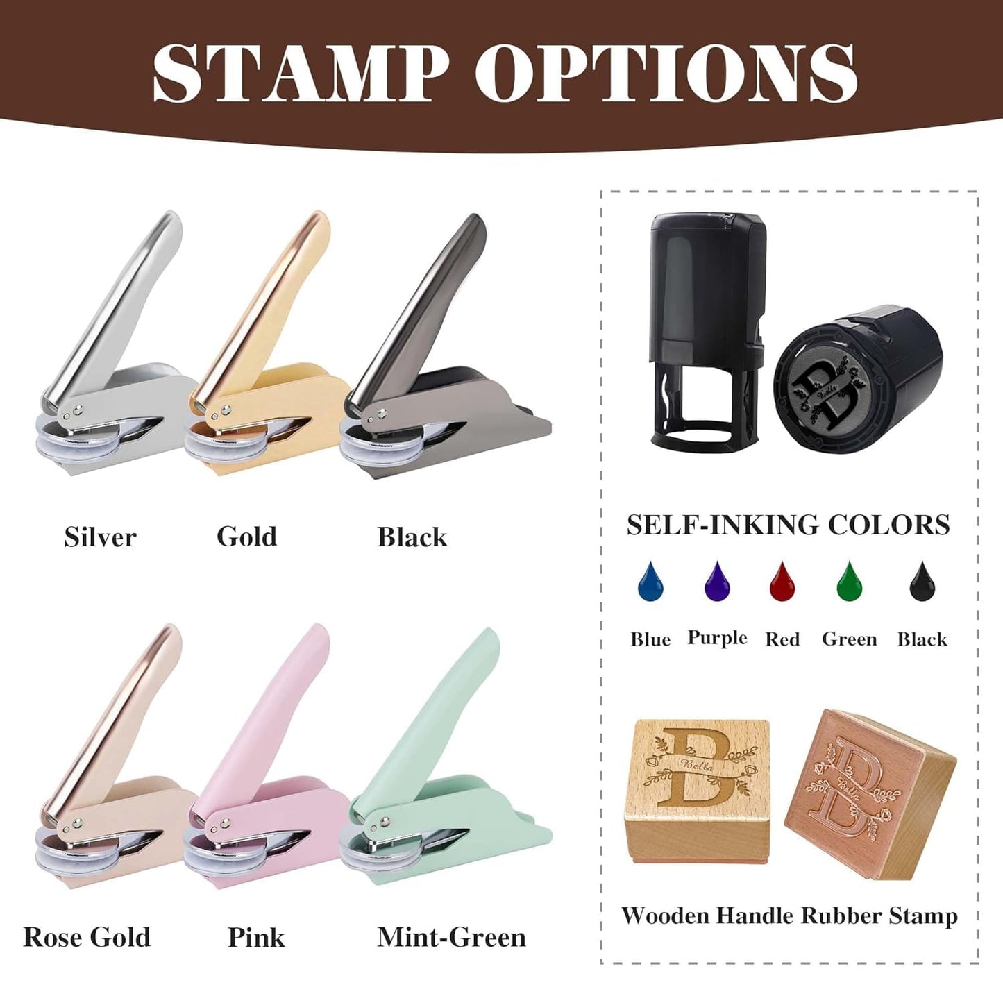 Customized Book Embosser Dragon Color Stamp with Your Name or Design Constellations Personalized Library Embosser Stamp Custom Books Business Cards Paper Documents Notebooks etc. (Dragon Theme - 002)