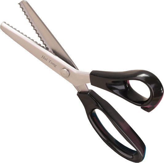 Scalloped Pinking Shears Strong & Sharpe Pinking Shears for Fabric, Serrated and Scalloped Scissors Fabric,3mm,5mm,7mm(Scalloped 5mm)