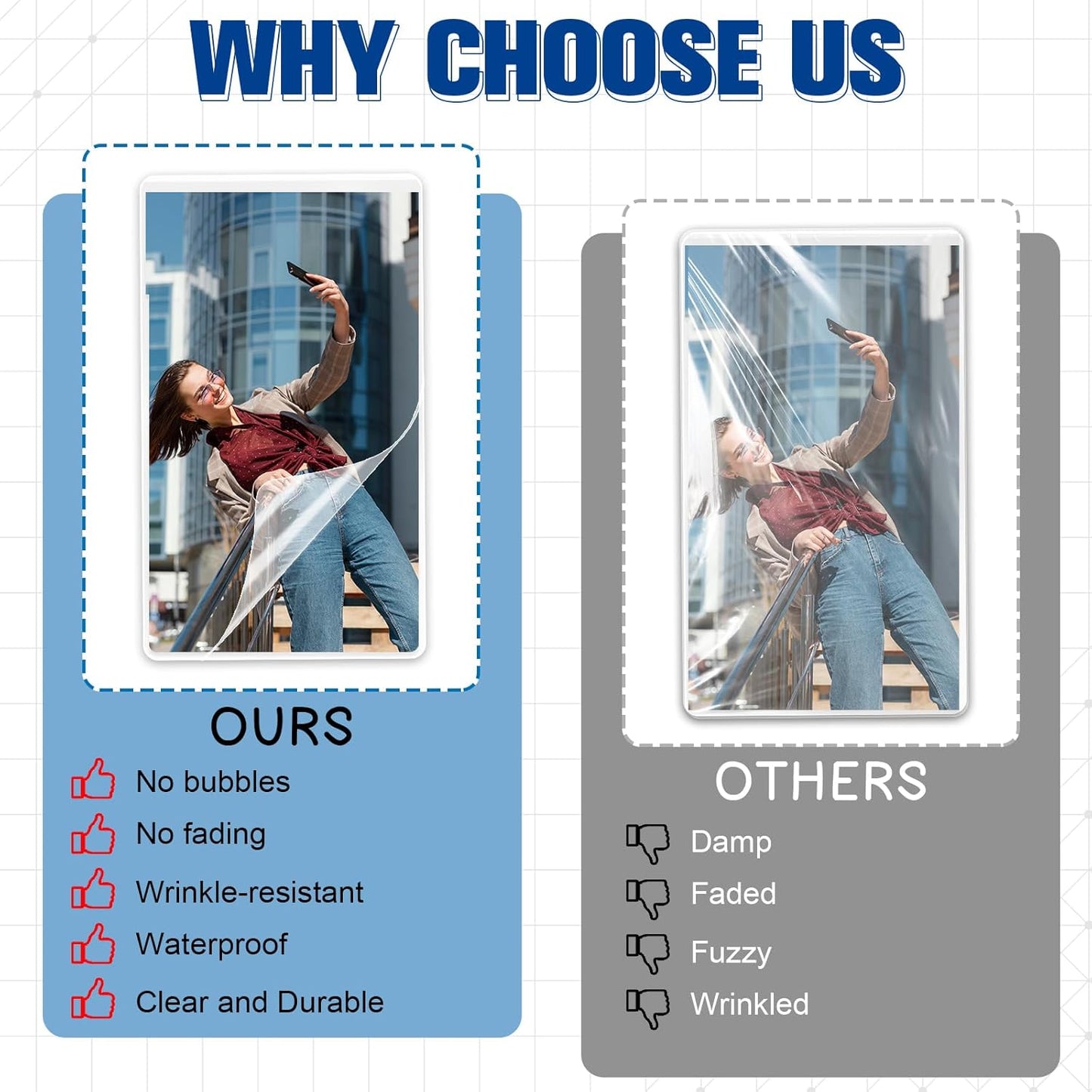 1000 Pack 5mil 2.25“x3.75" Thermal Laminating Pouches Badge Laminate Pouches Clear Laminated Luggage Tags Printable Laminator Pouches for Business Permits Cards (1000, 2.25"x3.75"-5mil)