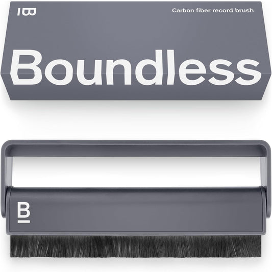 Record Cleaner Brush - Carbon Fiber Anti-Static Vinyl Brush - Record Player Accessories for Vinyl Cleaning