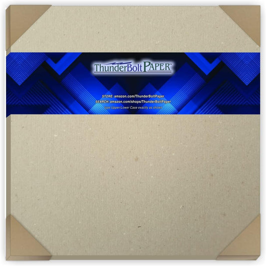 100 Sheets Chipboard 46pt (Point) 12 X 12 Inches 15 Sheets Chipboard 46pt (Point) Medium Weight Scrapbook Size .046 Caliper Thickness Cardboard Craft|Packaging Brown Kraft Paper Board