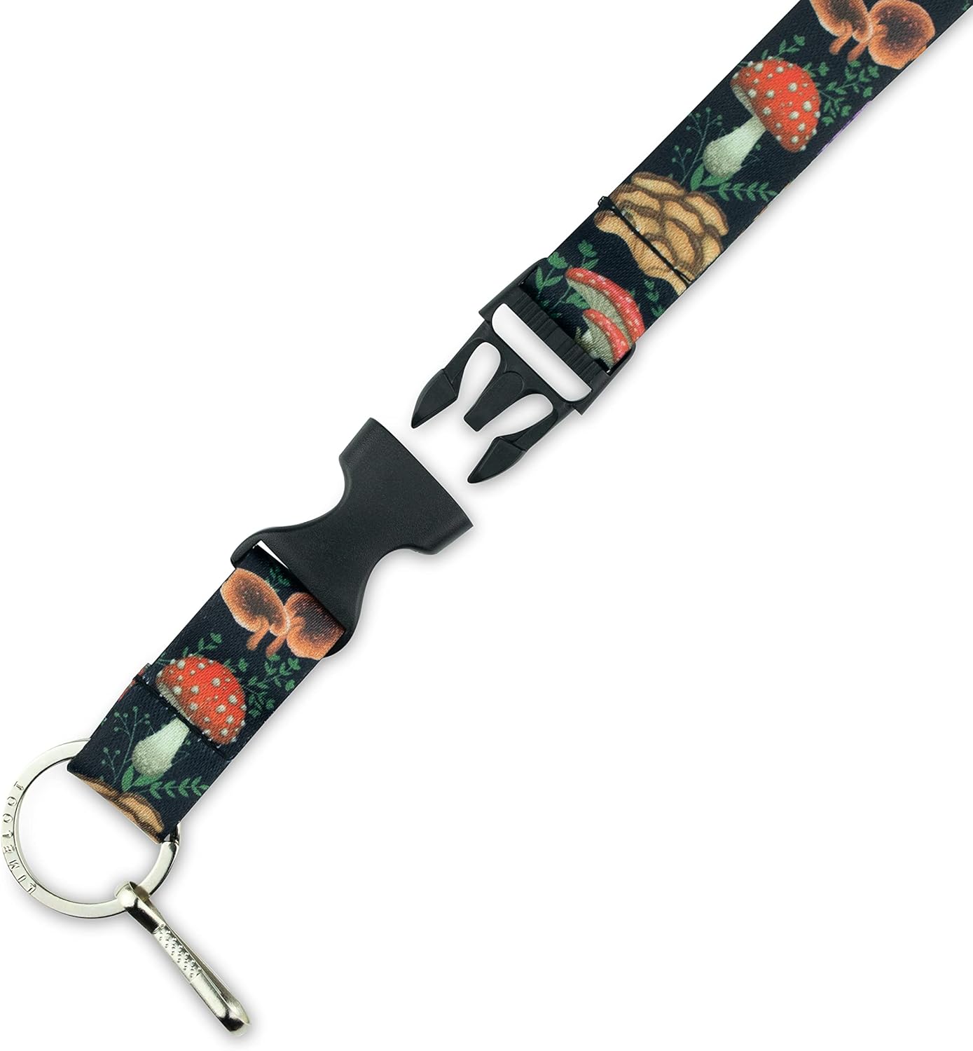 Limeloot Lanyard for Keys, ID Badge, Accessories | Neck Lanyard for Men and Women with Quick Release Buckle and Flat Ring