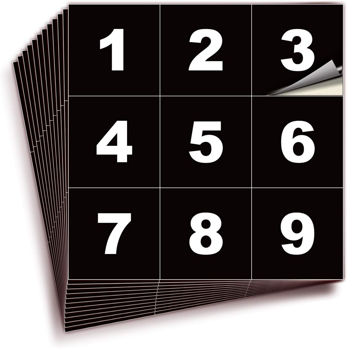 iSYFIX Black Consecutive Number Stickers – 1 to 100, 2-inch, 1 Set – Vinyl Self Adhesive Premium Decal, Ideal for Inventory, Storage, Organizing, Boxes, Bins, Toolbox, Lockers & More, Indoor/Outdoor