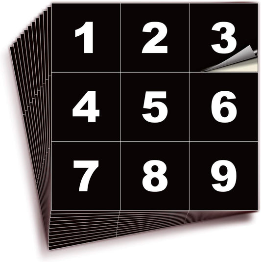 iSYFIX Black Consecutive Number Stickers – 1 to 100, 2-inch, 1 Set – Vinyl Self Adhesive Premium Decal, Ideal for Inventory, Storage, Organizing, Boxes, Bins, Toolbox, Lockers & More, Indoor/Outdoor