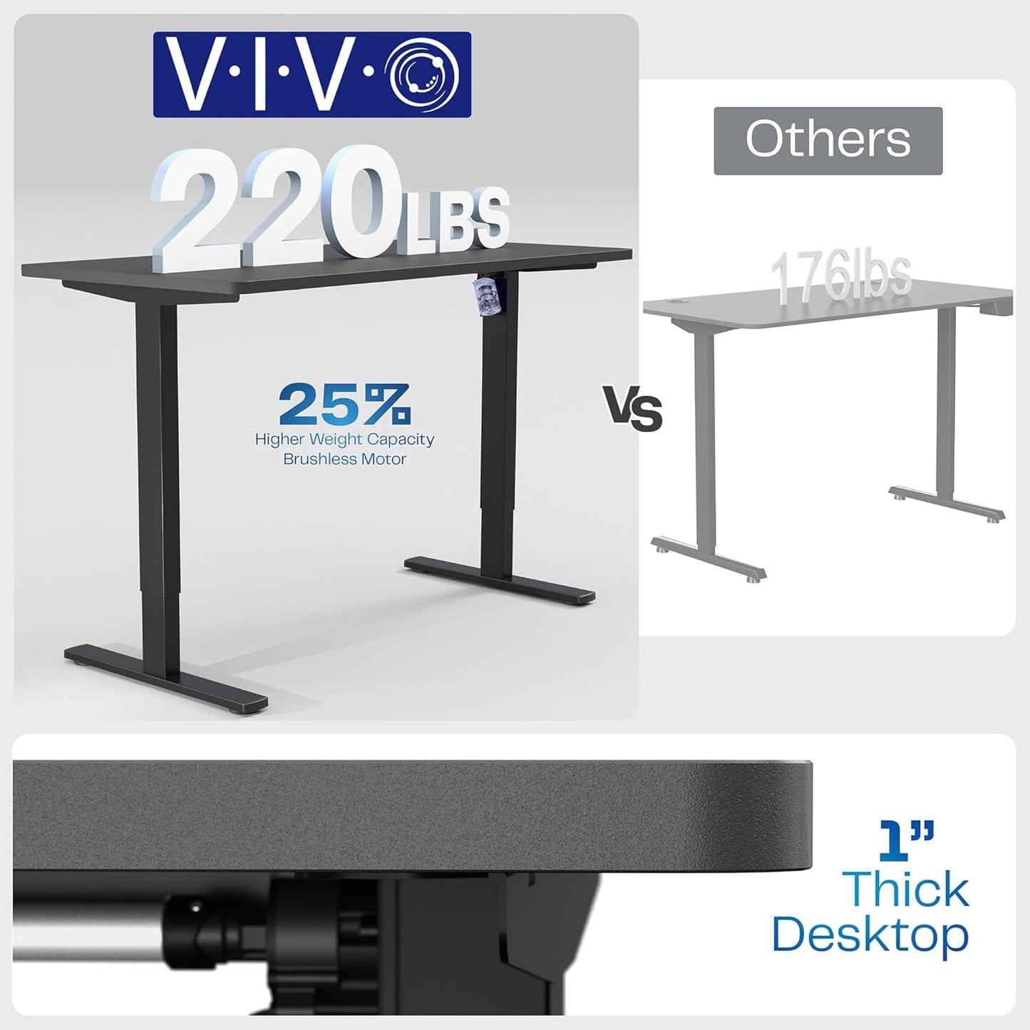 VIVO Electric 55 x 28 in Standing Desk, Memory Height Adjustment, 1B Series, One-Piece Reclaimed Wood Top, White Frame, DESK-KIT-1W55P