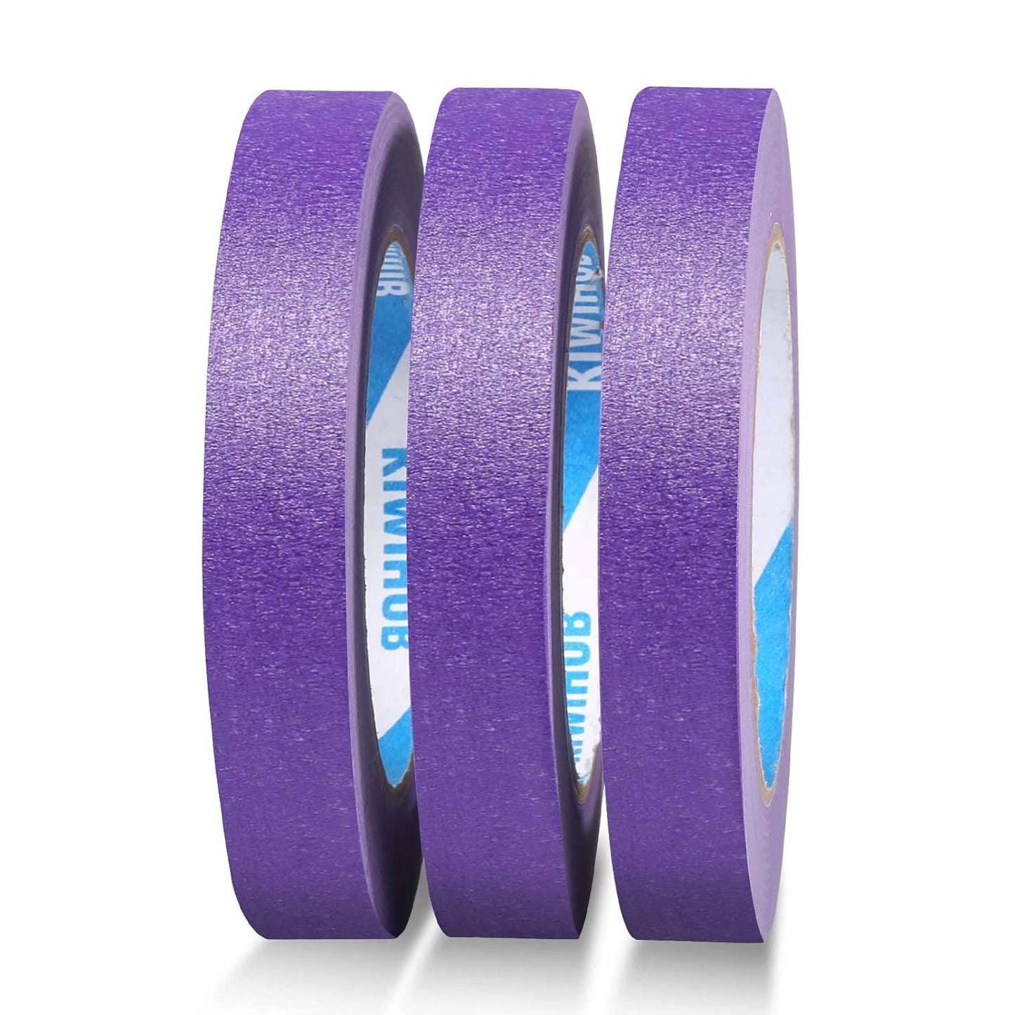 Purple Painters Tape,0.7" x 60 Yards x 3 Rolls (180 Yards Total) - Medium Adhesive Masking Tape for Painting,Labeling,DIY Crafting,Decoration and School Projects