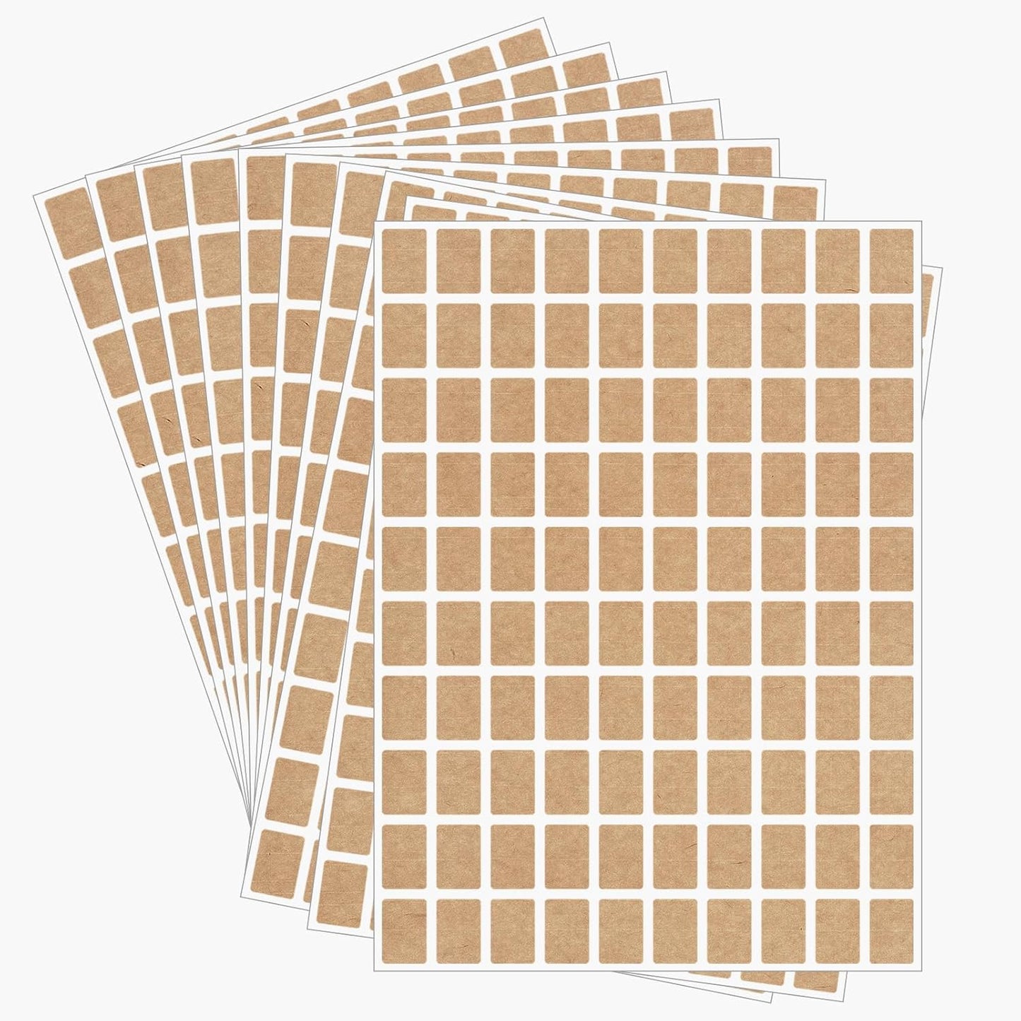 Starboling Color Coding Labels,3000 PCS 1/2" x 3/4" Kraft Paper Rectangular Label,for Garage Sale,Price Tags,File Folder Tabs（Dark）