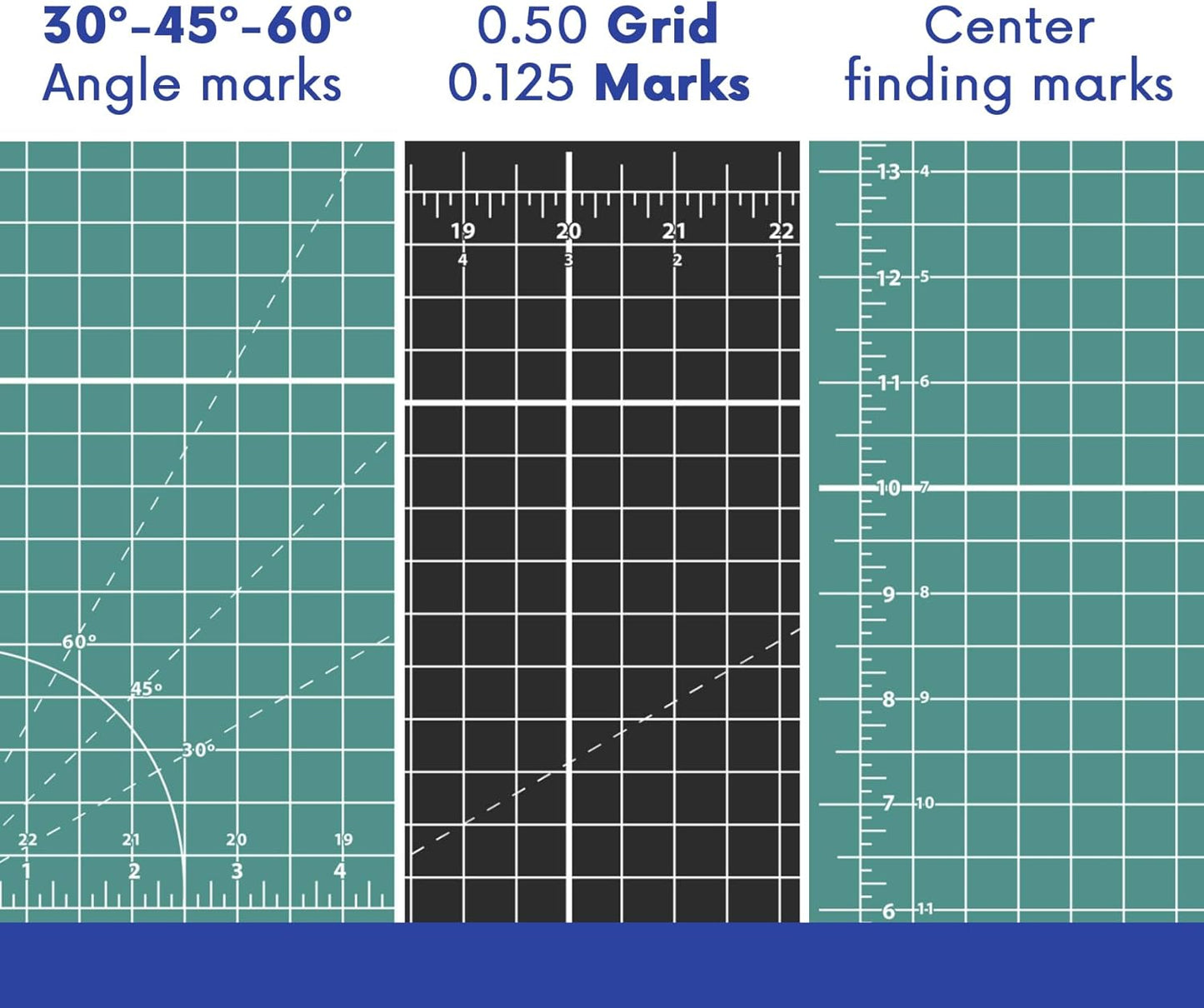 PK00005 Model GBM0812 Series 8.5" x 12" Professional Cutting Mat; Double-Sided Green/Black; Self-Healing; For Graphic Arts, Hobbies, Sewing, Scrapbooking, and other Cutting Projects