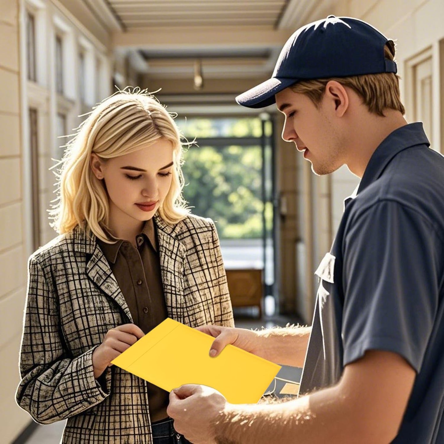 8.5x11 Inch Yellow Kraft Paper Bubble Mailers - 25 Pack Scratch-Resistant Shipping Bags with Peel-and-Seal Adhesive, Lightweight Packaging for Documents & Fragile Items