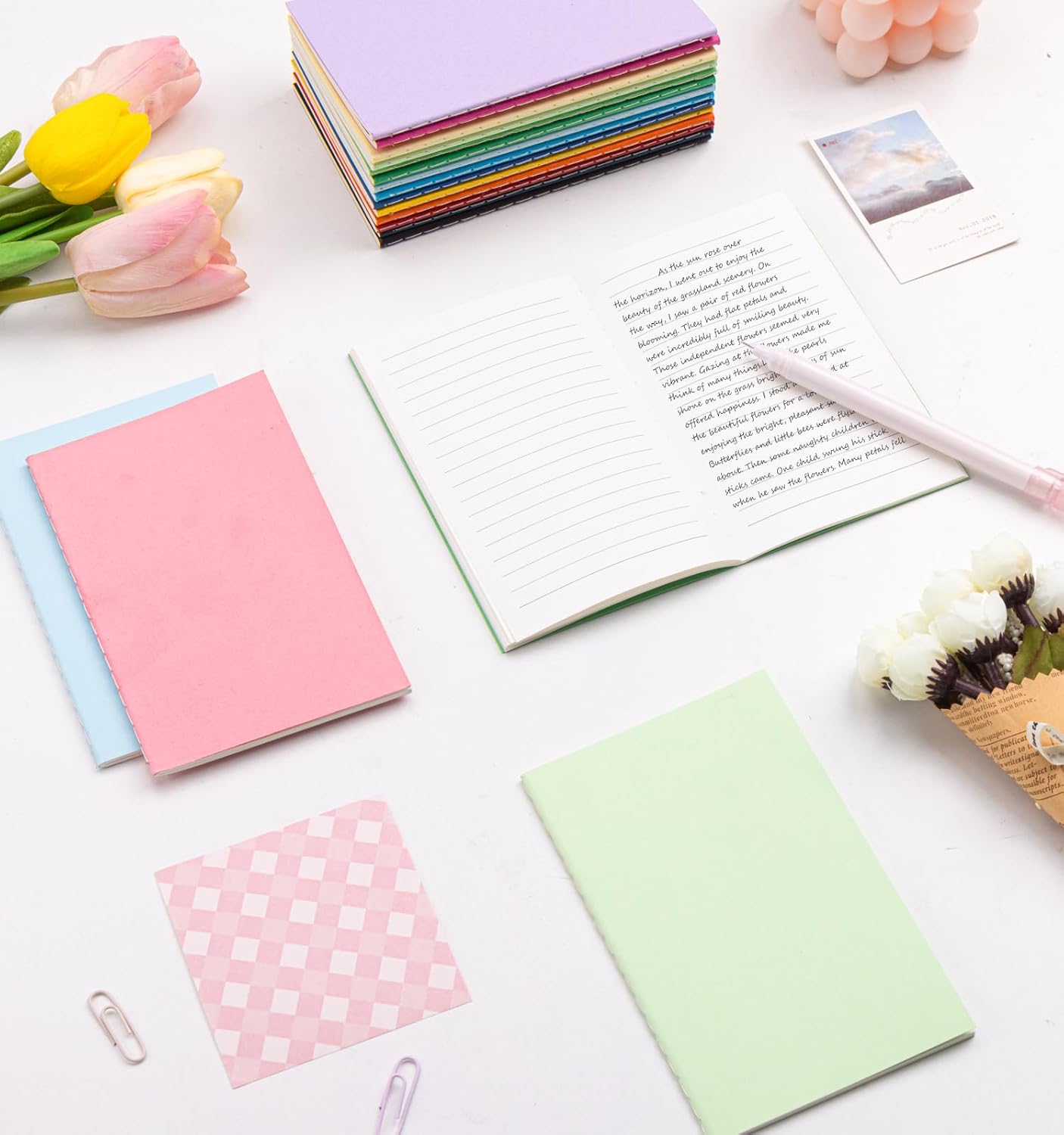 150 Pack Mini Pocket Colorful Lined Notebook Bulk, Journals Bulk, Small Notebooks 3.5x5.5, 30 Sheets/60 Pages, Mini Notebooks for Kids, Traveler, Students, School Supplies(Lined-150 pack, 15 Colors)