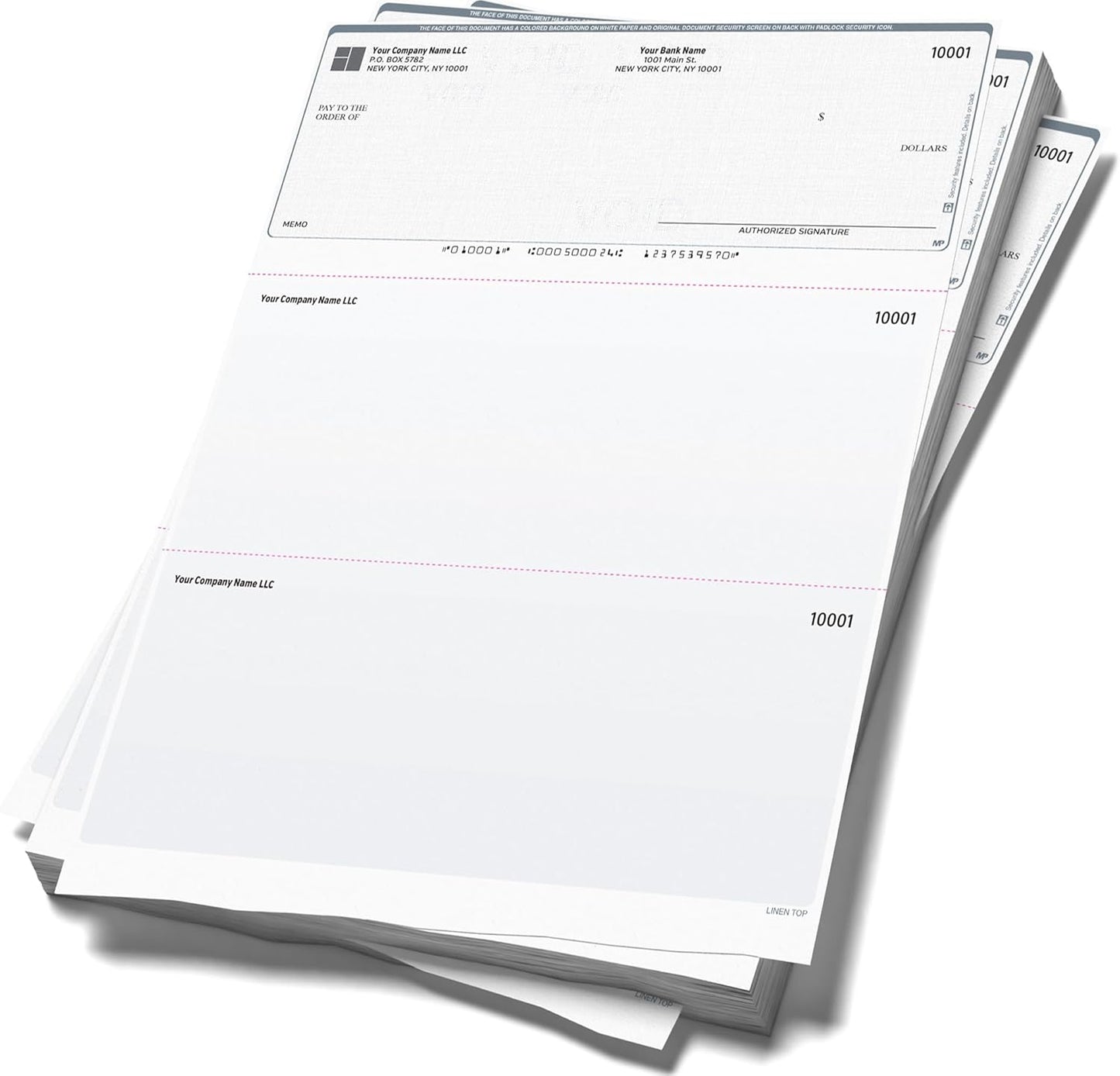 Computer Checks Compatible W/QB Check On Top [2500 Sheets]