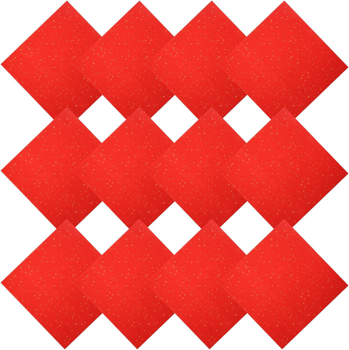 PATIKIL Red Xuan Paper, 20 Sheets, 8.7" x 8.7" Chinese Calligraphy Practice Paper