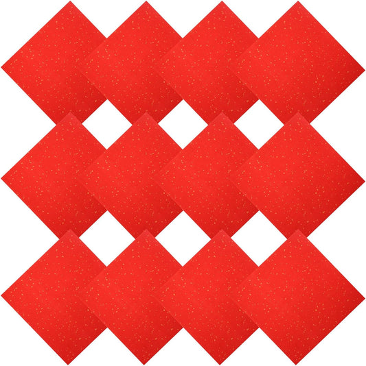 PATIKIL Red Xuan Paper, 20 Sheets, 8.7" x 8.7" Chinese Calligraphy Practice Paper
