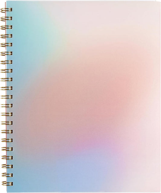 Inspired by Erin Condren Large Undated Planner, 12-Month Customizable Weekly and Monthly Layout, 9" x 11" Size, Premium 100gsm Paper, Includes Stickers and Pocket Folder