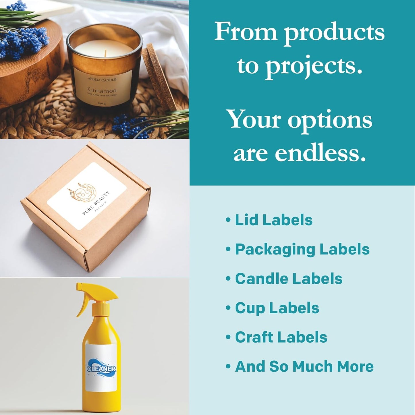 Premium Label Supply White Sticker Product/Shipping Labels – 3" x 2" – Laser/Inkjet Compatible – (10 per Sheet), 100 Sheets – 1,000 Total Adhesive Labels