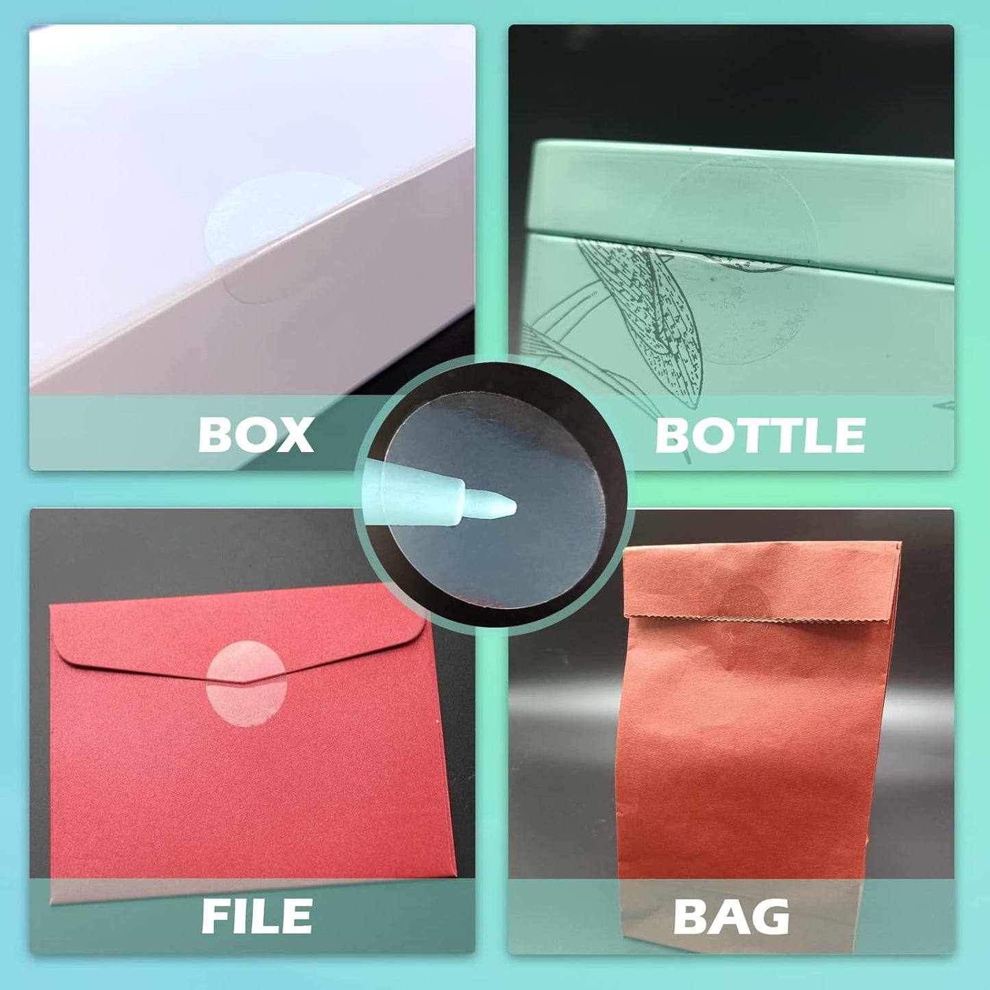 Clear Tamper Evident Stickers Package Security Seals 1 inch Transparent Round Labels Tamper Proof Stickers for Envelopes, Box and Gift Packaging(500pcs)